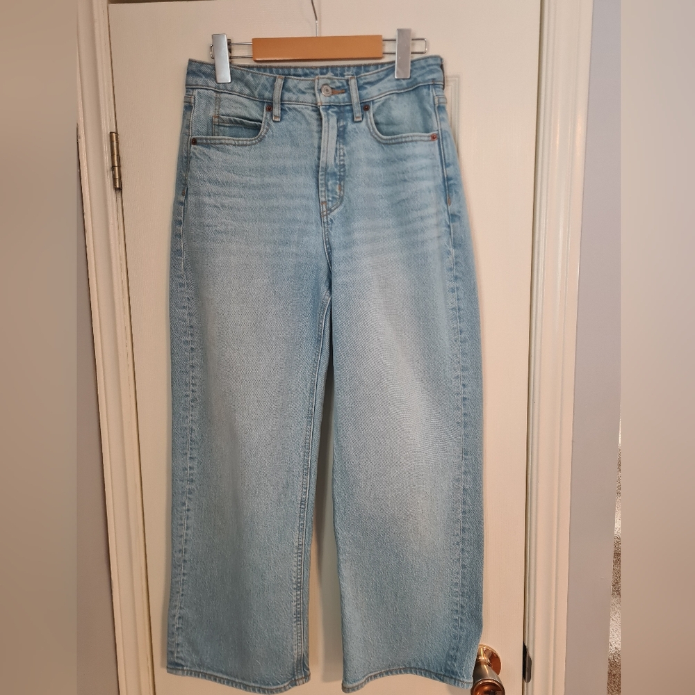 Old Navy Extra High Rise Sky-hi Wide Leg Size 2